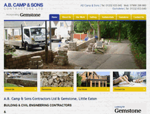 Tablet Screenshot of abcampcontractors.co.uk